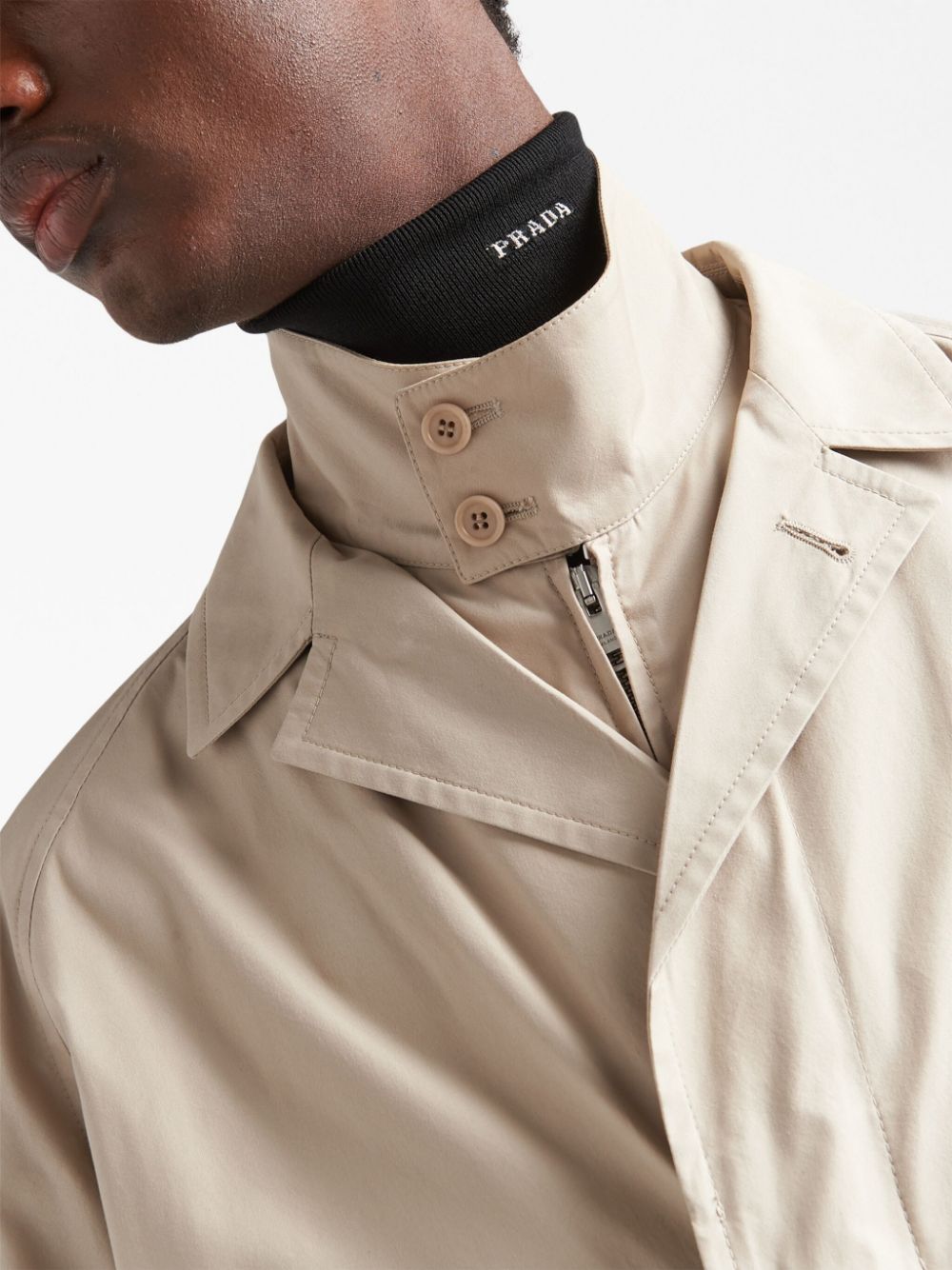 PRADA Men's Cotton-Blend Overcoat