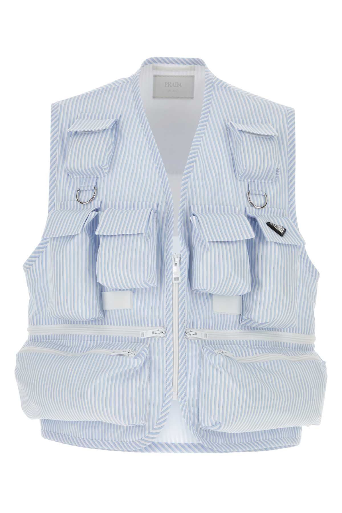 PRADA Embroidered Poplin Vest for Men - SS24