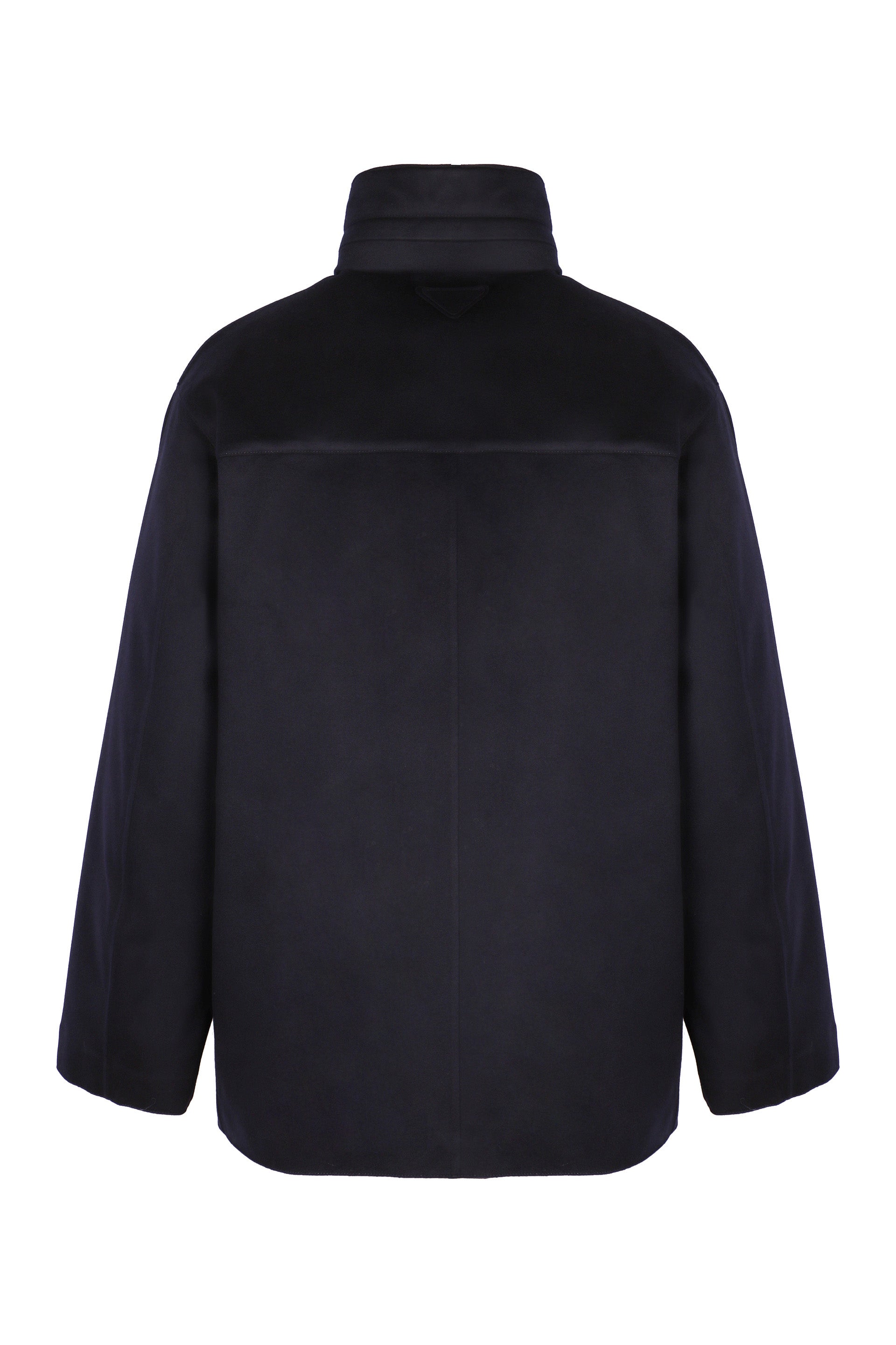PRADA Cashmere Padded Jacket with Stand-Up Collar
