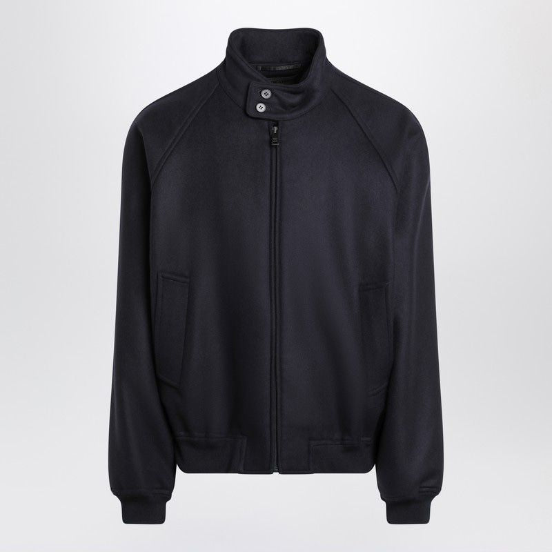PRADA Wool and Cashmere Zip Jacket for Men - FW25