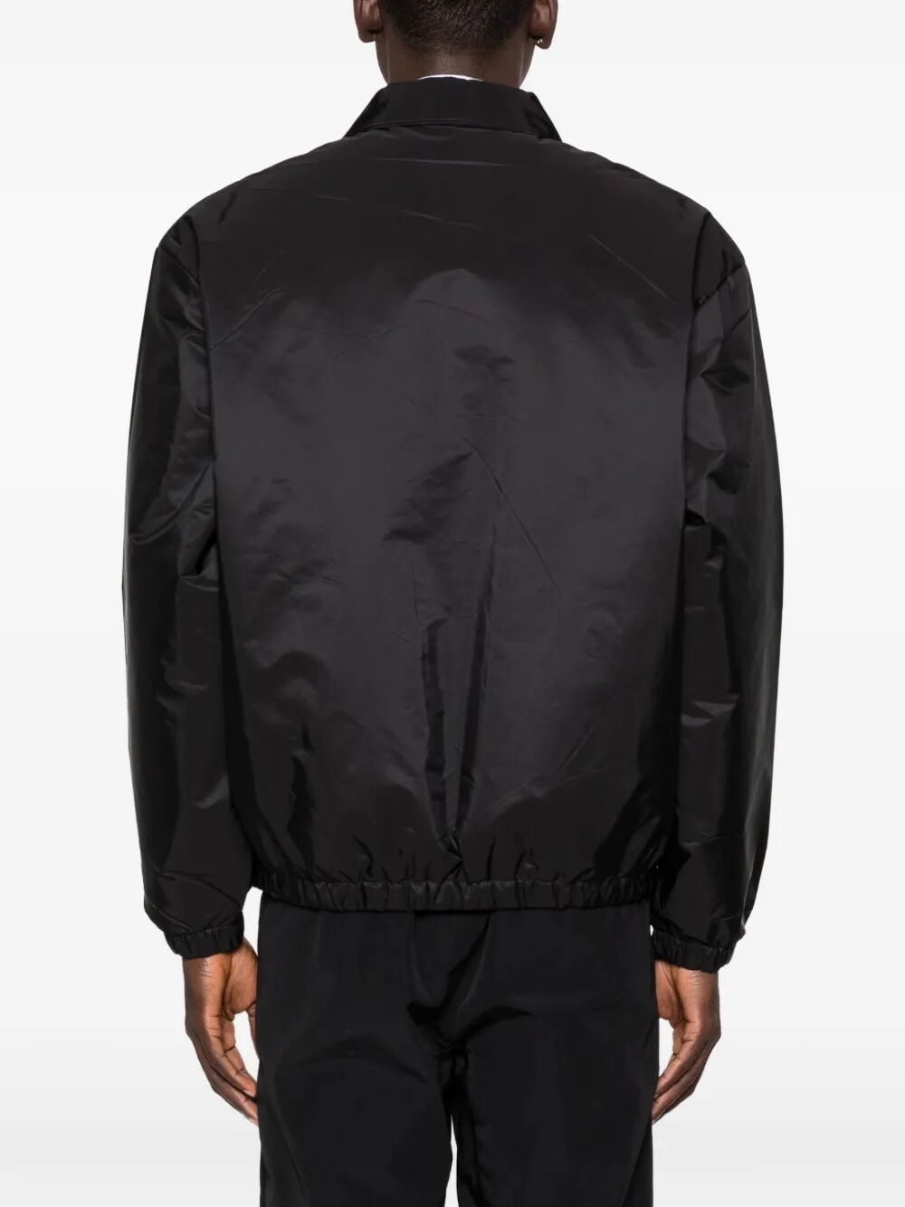 PRADA Zipped Nylon Jacket with Logo Embroidery for Men - SS26 Collection