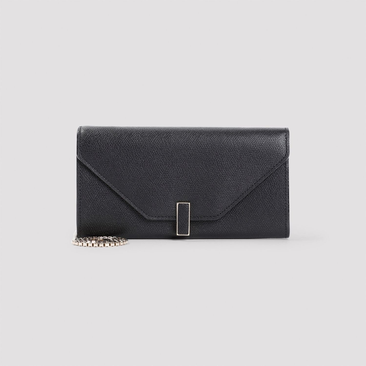 VALEXTRA Mini Grained Leather Wallet