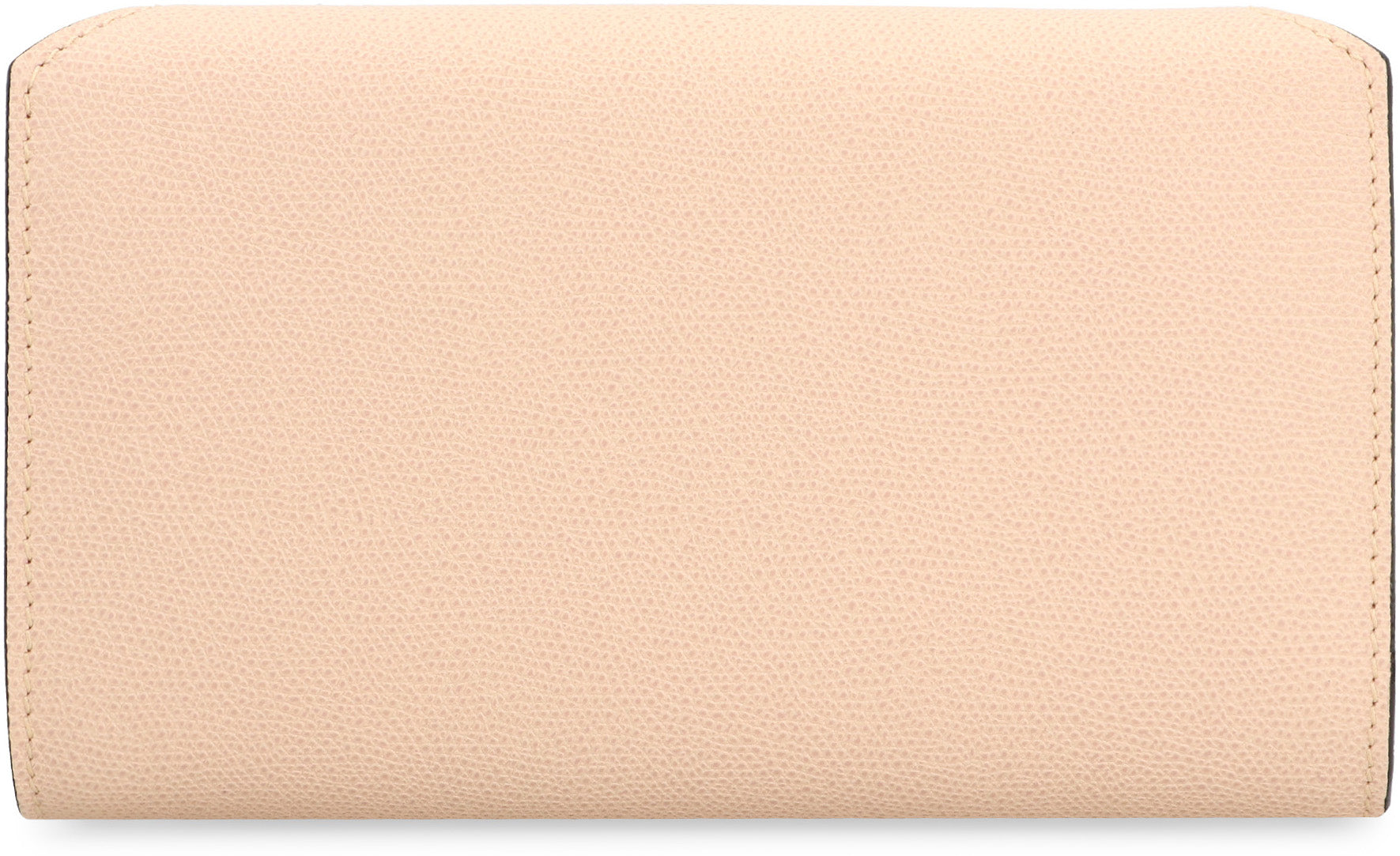 VALEXTRA Mini Leather Clutch with Chain Strap