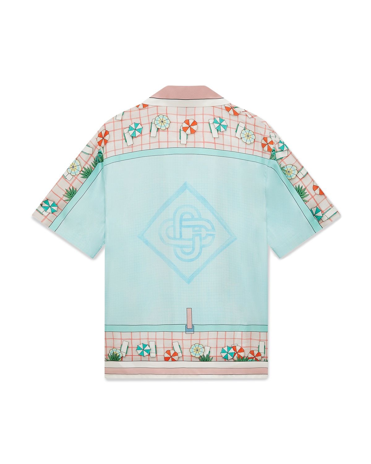 CASABLANCA Short Sleeve Cuban Collar Mini Shirt