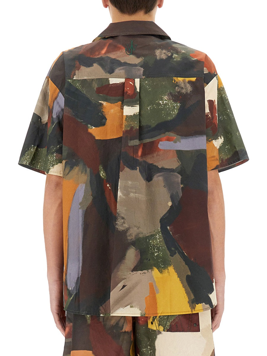 JW ANDERSON Abstract Print Shirt - Size 48 IT