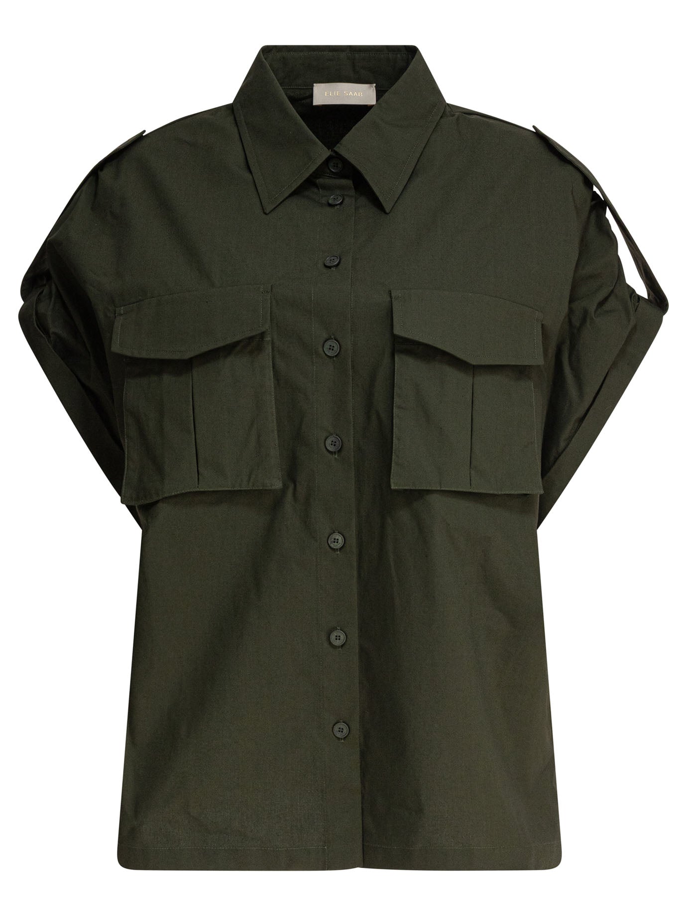 ELIE SAAB Relaxed Fit Cotton Poplin Shirt for Women