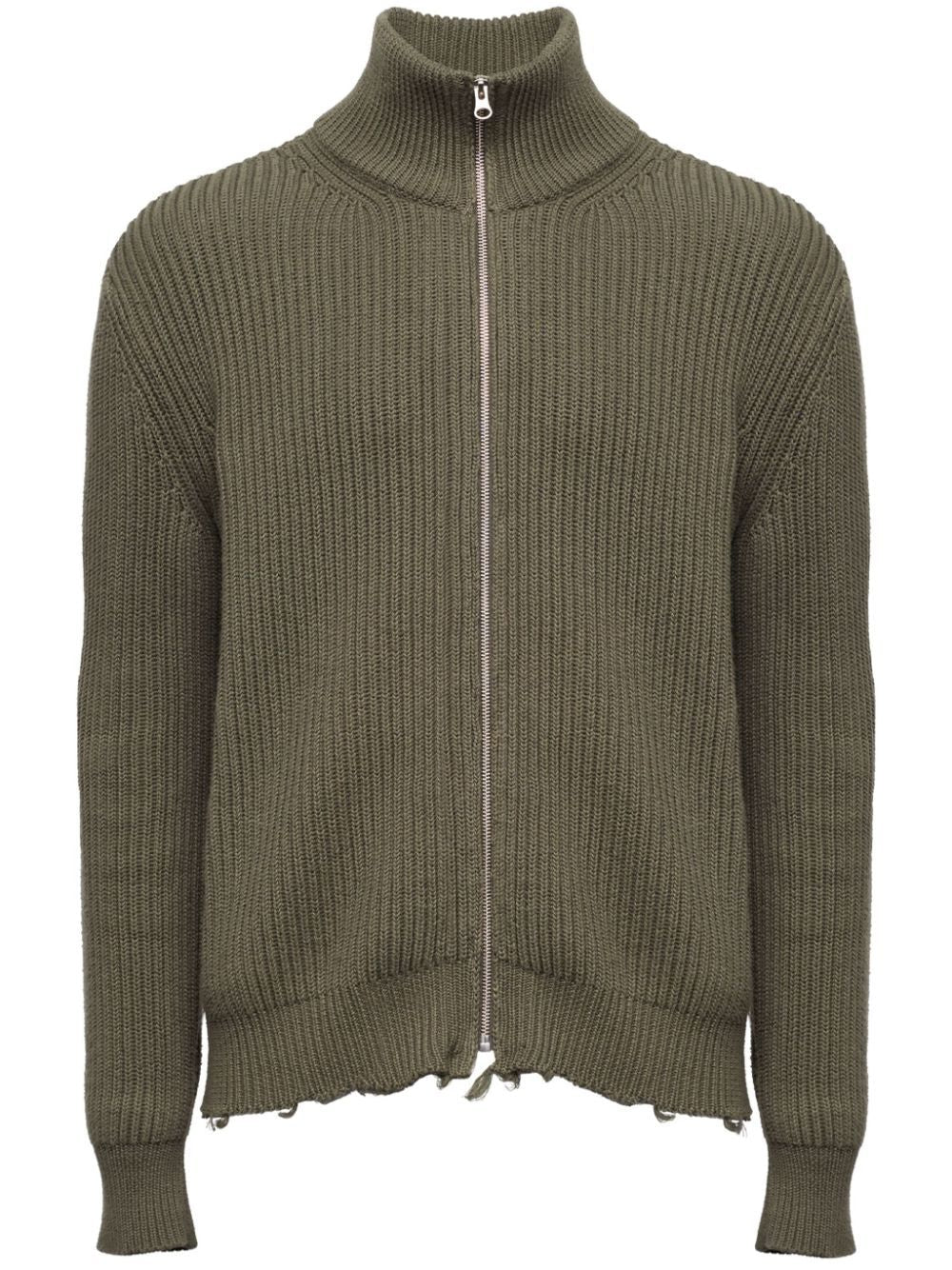 MM6 MAISON MARGIELA Ribbed Zip-Up Cotton Jacket for Men - FW24 Collection