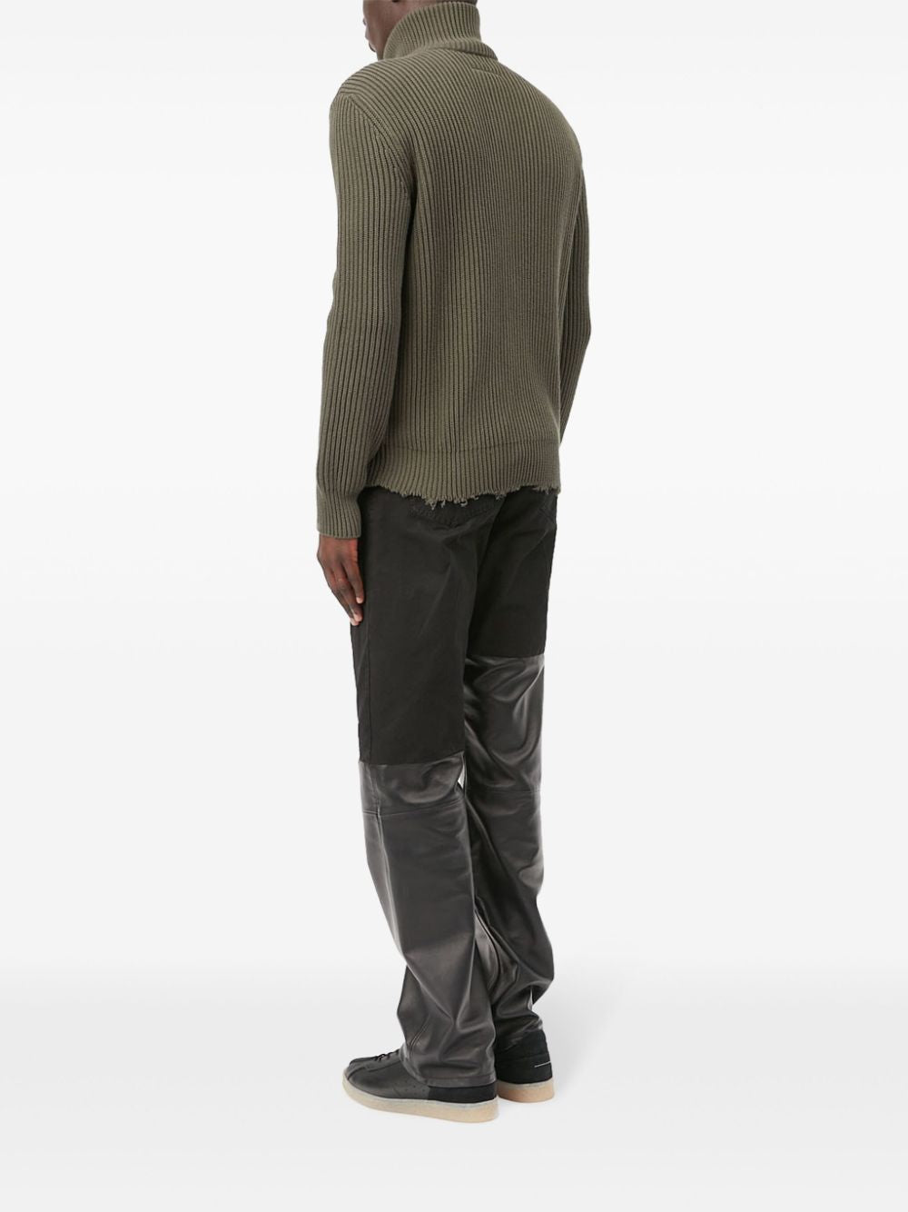 MM6 MAISON MARGIELA Ribbed Zip-Up Cotton Jacket for Men - FW24 Collection