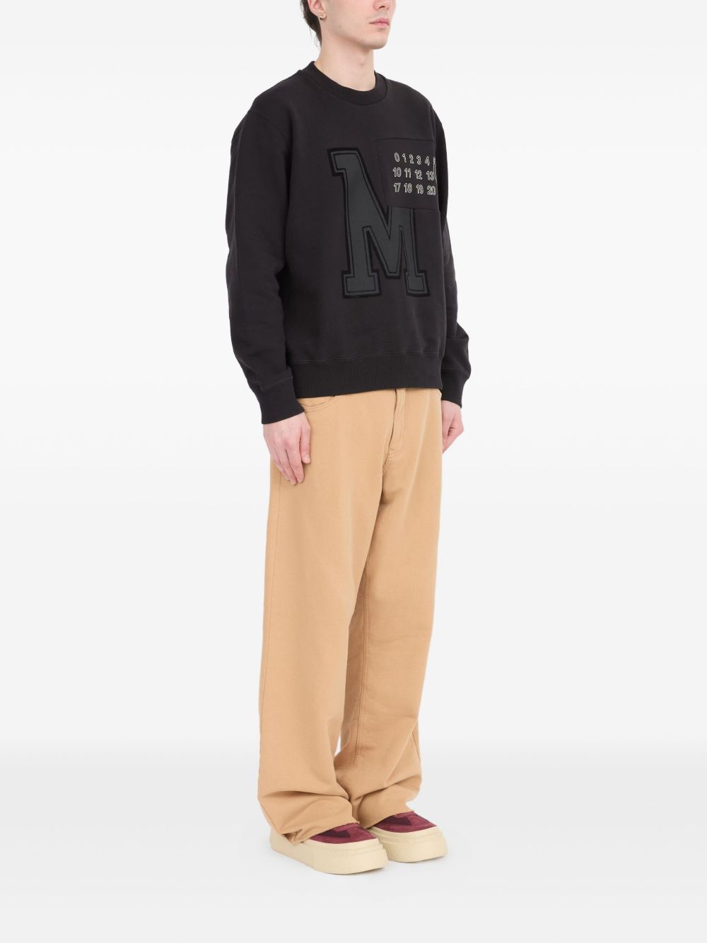 MM6 MAISON MARGIELA Logo Cotton Crewneck Sweatshirt