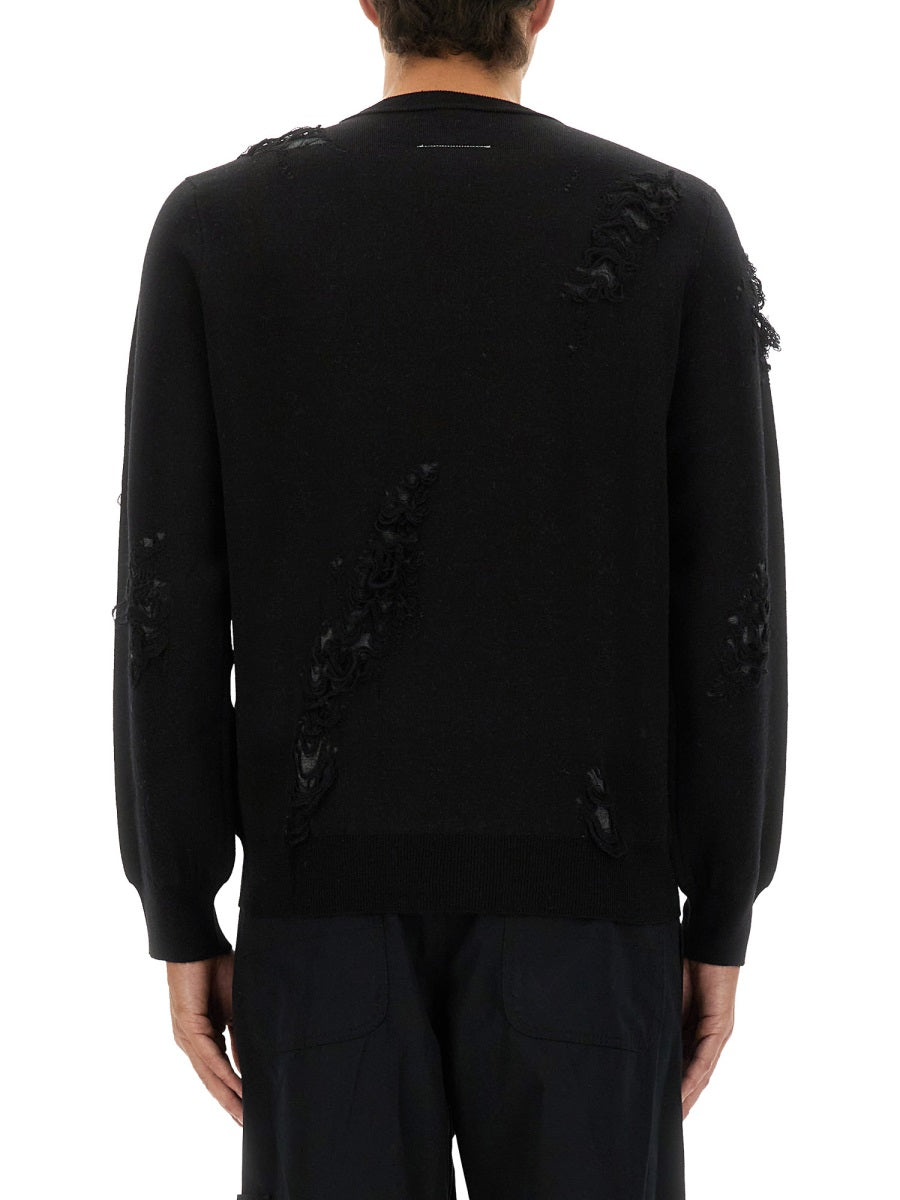 MM6 MAISON MARGIELA Men's Virgin Wool Blend Sweater