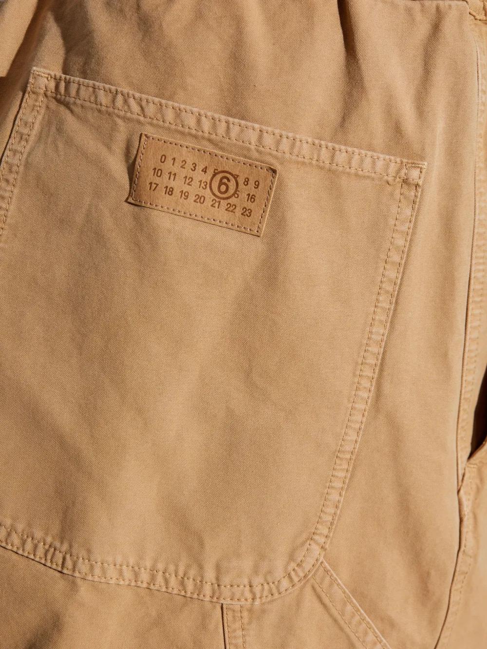 MM6 MAISON MARGIELA Baggy Cotton Pants for Men - FW25 Collection