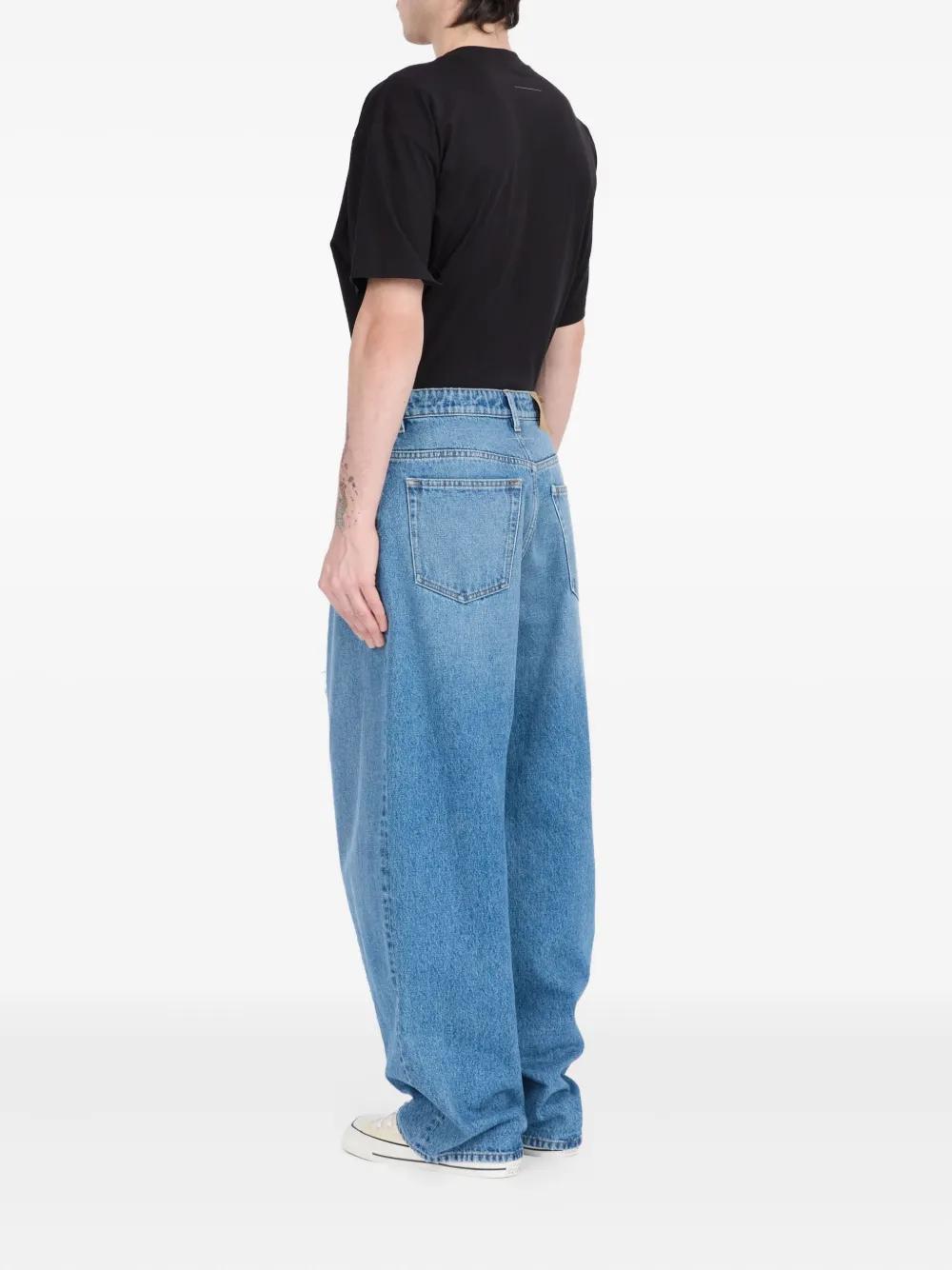 MM6 MAISON MARGIELA Frayed Detail High-Waisted Jeans for Men