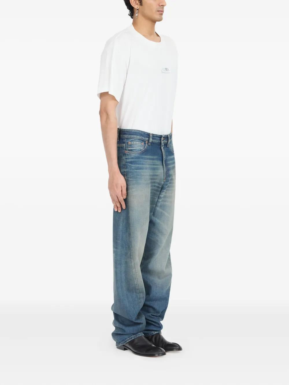 MM6 MAISON MARGIELA Men's Denim Cotton Five-Pocket Jeans