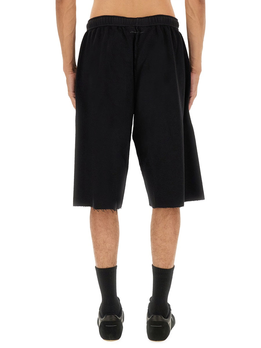 MM6 MAISON MARGIELA Crafted Cotton Mini Shorts for Men - FW25
