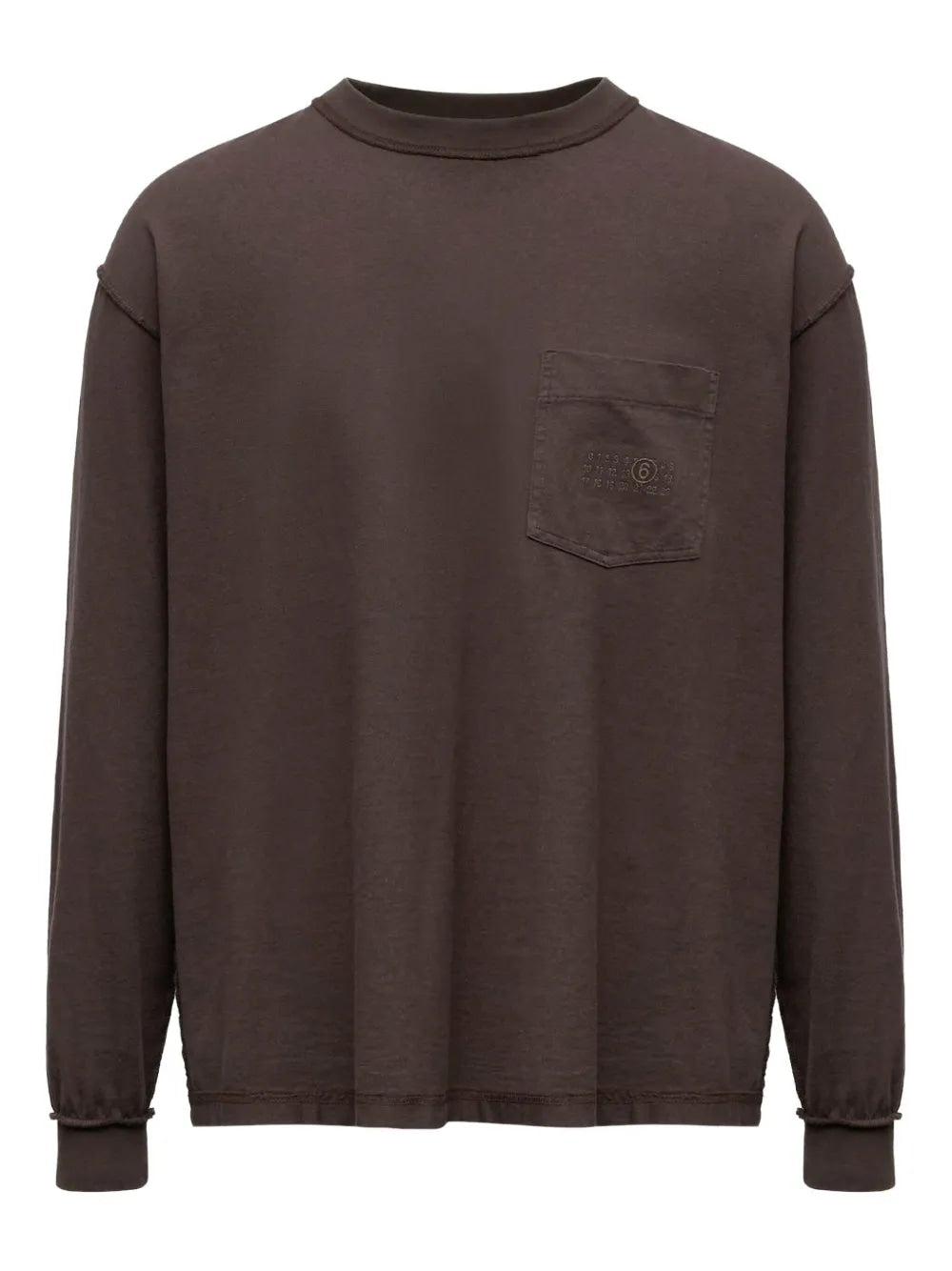 MM6 MAISON MARGIELA Long Sleeve Top with Embroidered Logo