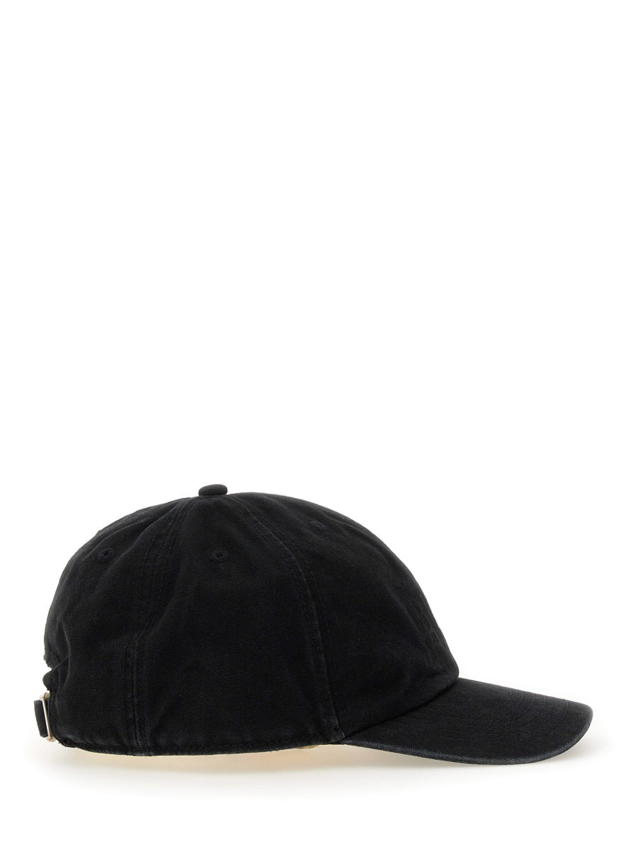 MM6 MAISON MARGIELA Logo Cotton Twill Cap - Pull-On Style with Adjustable Strap