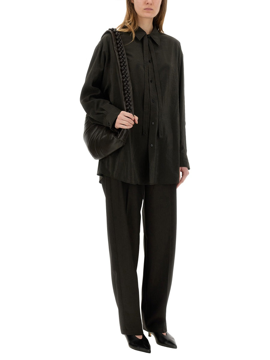 LEMAIRE Loose Fit Long Shirt with Tie - Size 36
