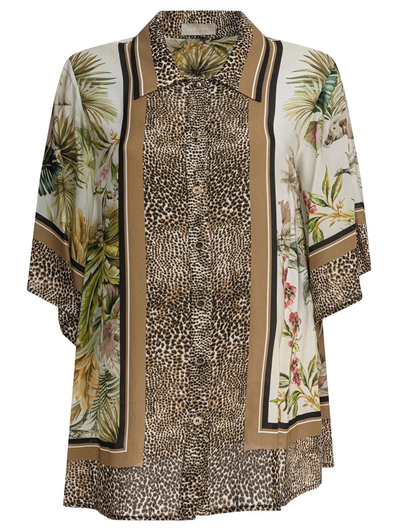ELIE SAAB Oversized Savannah Print Shirt