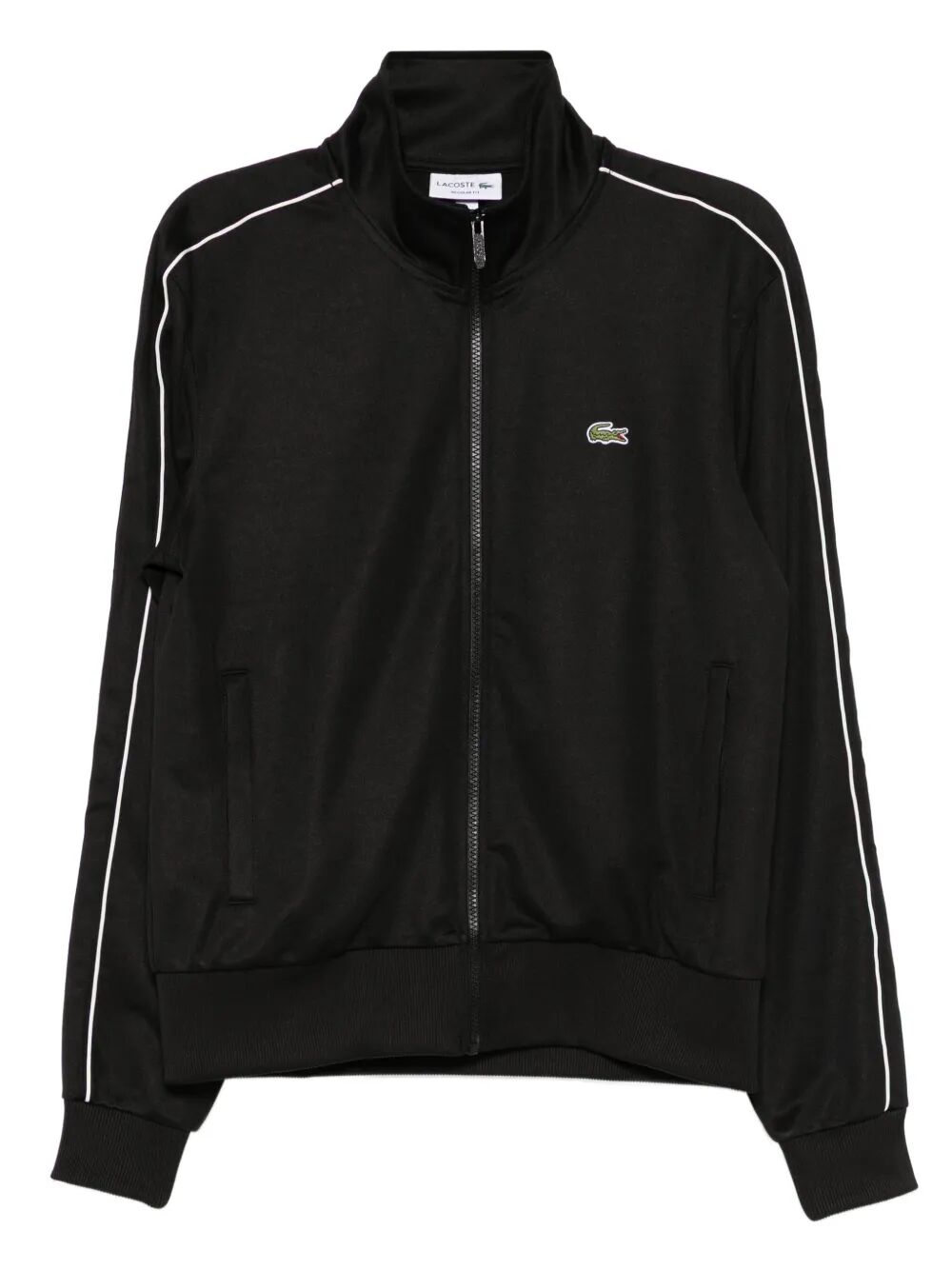 LACOSTE Piqué Zip-Up Track Jacket for Men - FW25