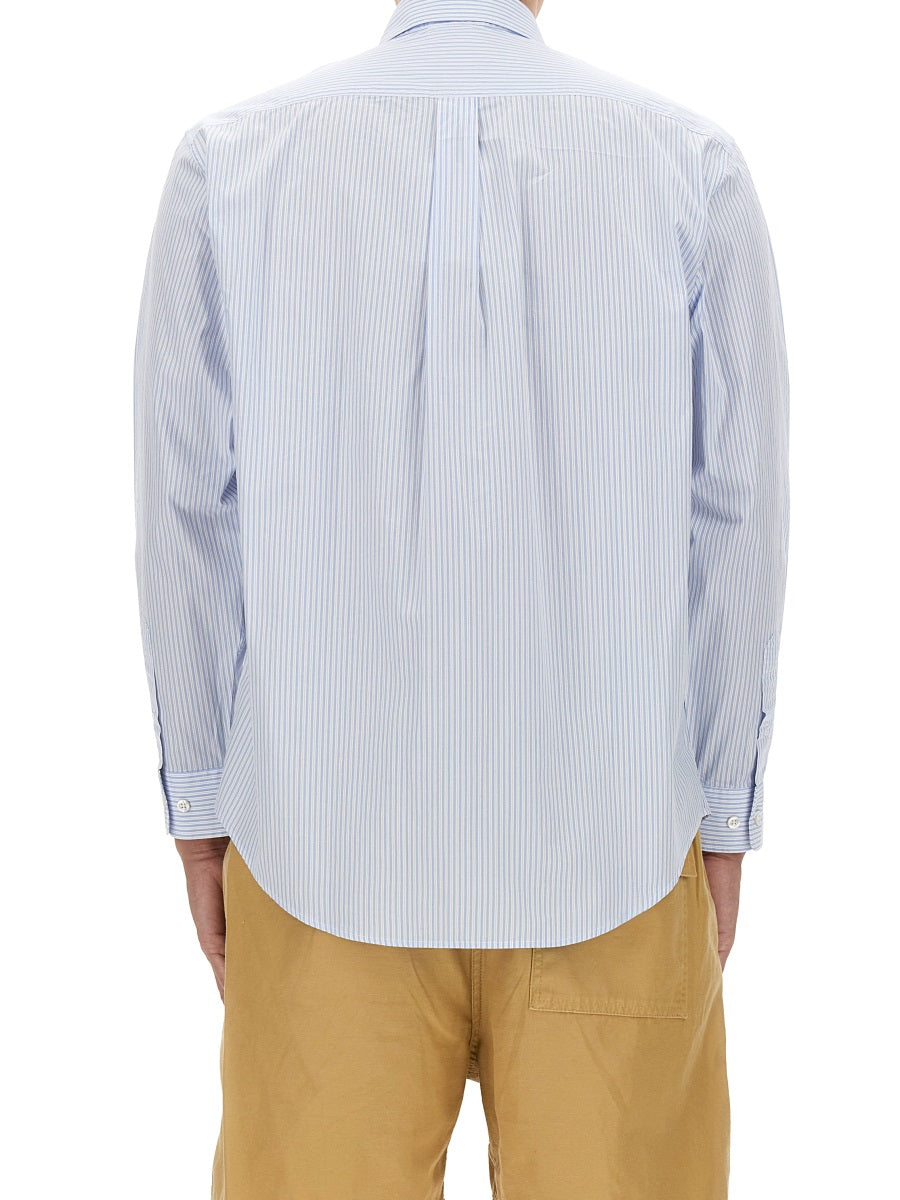 DRÔLE DE MONSIEUR Classic Striped Shirt - Size L