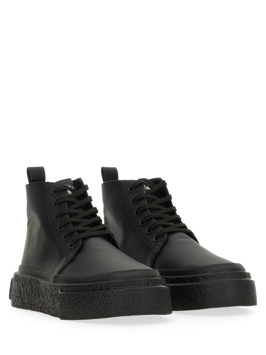 MM6 MAISON MARGIELA Leather Lace-Up Sneakers for Men