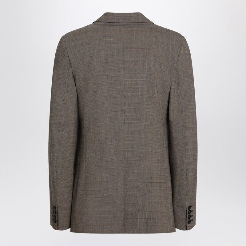 MM6 MAISON MARGIELA Single-Breasted Wool Blend Jacket for Men - SS25