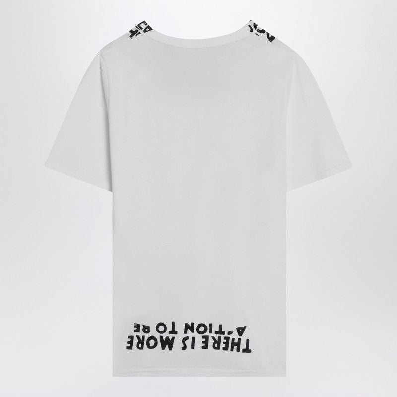 MM6 MAISON MARGIELA Cotton V-Neck T-Shirt with Graphic Print for Men