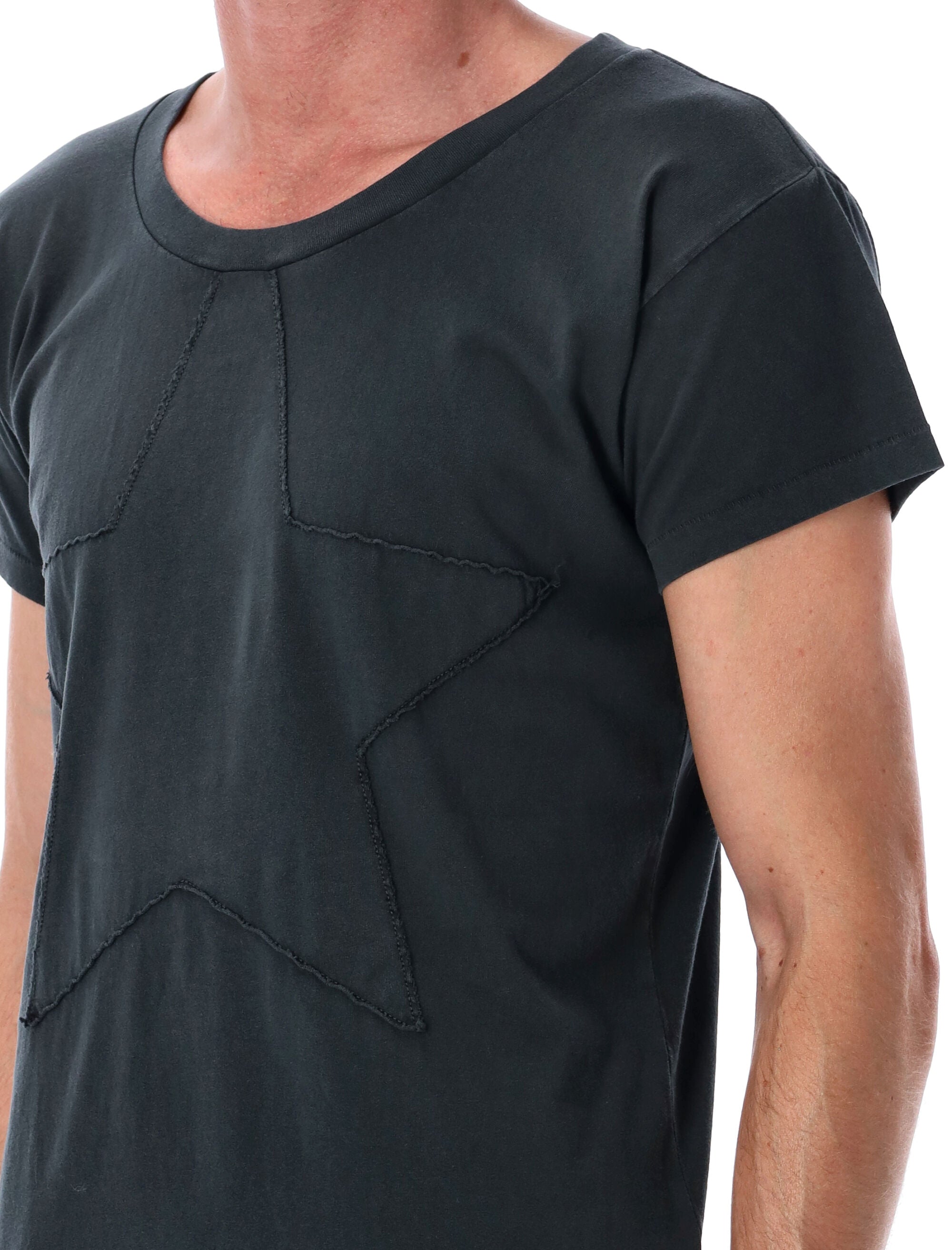 MM6 MAISON MARGIELA Fitted Cotton T-Shirt with Star Motif - Size L