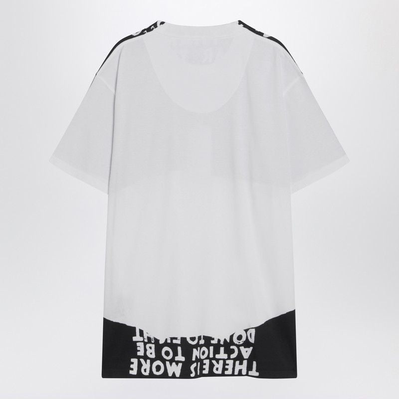MM6 MAISON MARGIELA Cotton AIDS Print T-Shirt for Men - Regular Fit