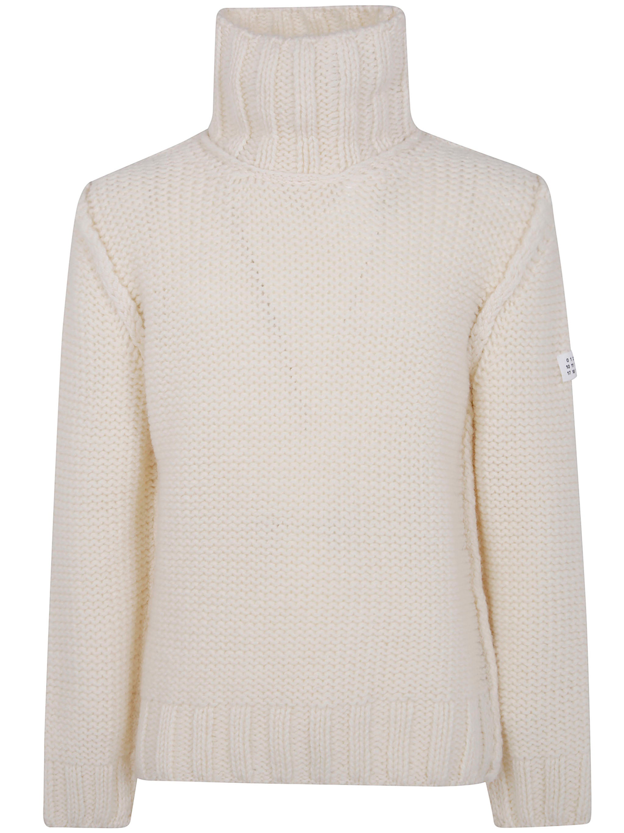 MM6 MAISON MARGIELA Chunky Wool Turtleneck Jumper - Size L