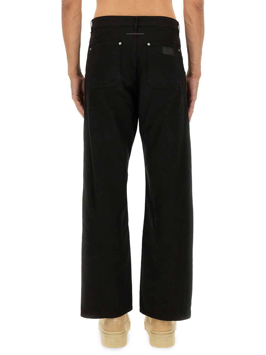 MM6 MAISON MARGIELA Cotton Trousers for Men - FW25 Collection