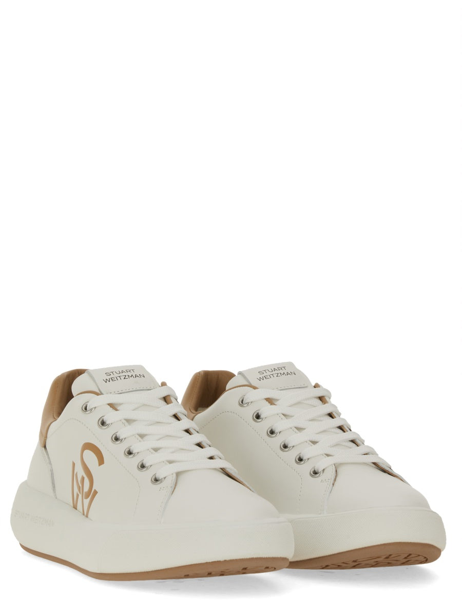 STUART WEITZMAN Premium Leather SW Pro Sneakers for Women