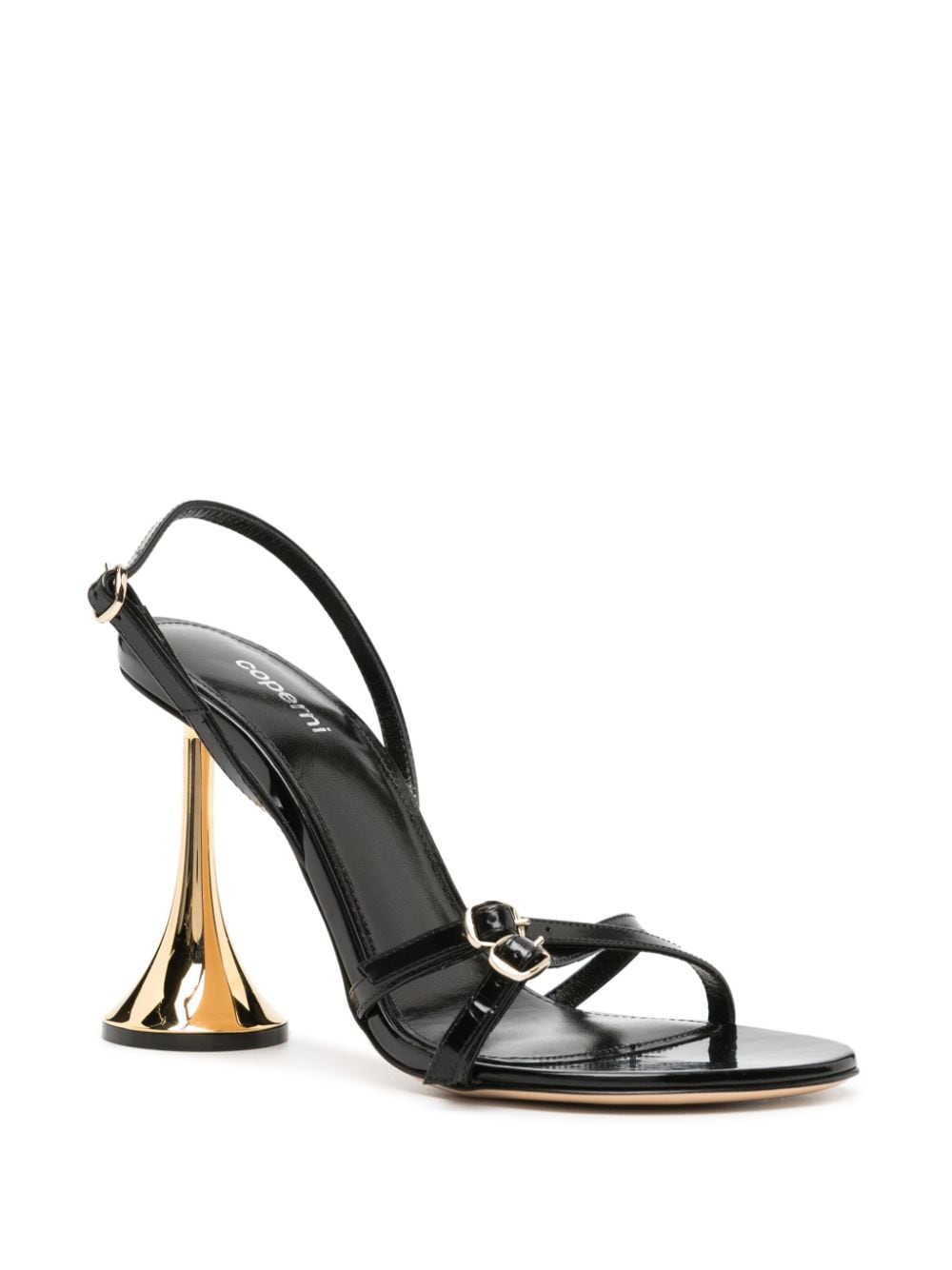 COPERNI Sculpted Heel Leather Sandals with Buckle Fastening - 100MM