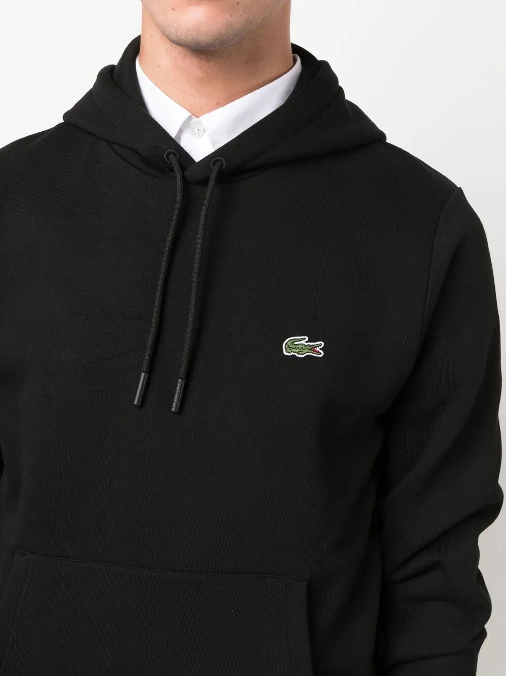 LACOSTE Classic Fit Fleece Hoodie