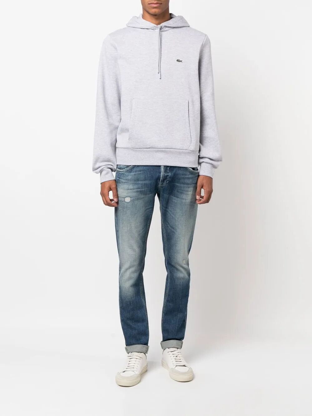 LACOSTE Classic Fit Fleece Hoodie for Men - Fall/Winter 2025