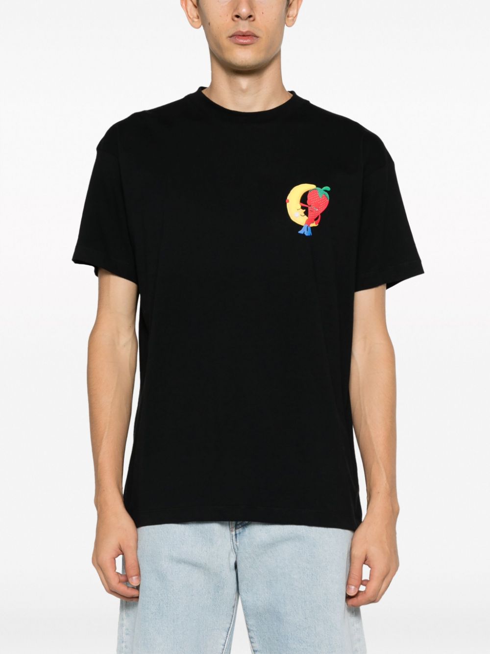 SKY HIGH FARM Farm Logo Cotton T-Shirt