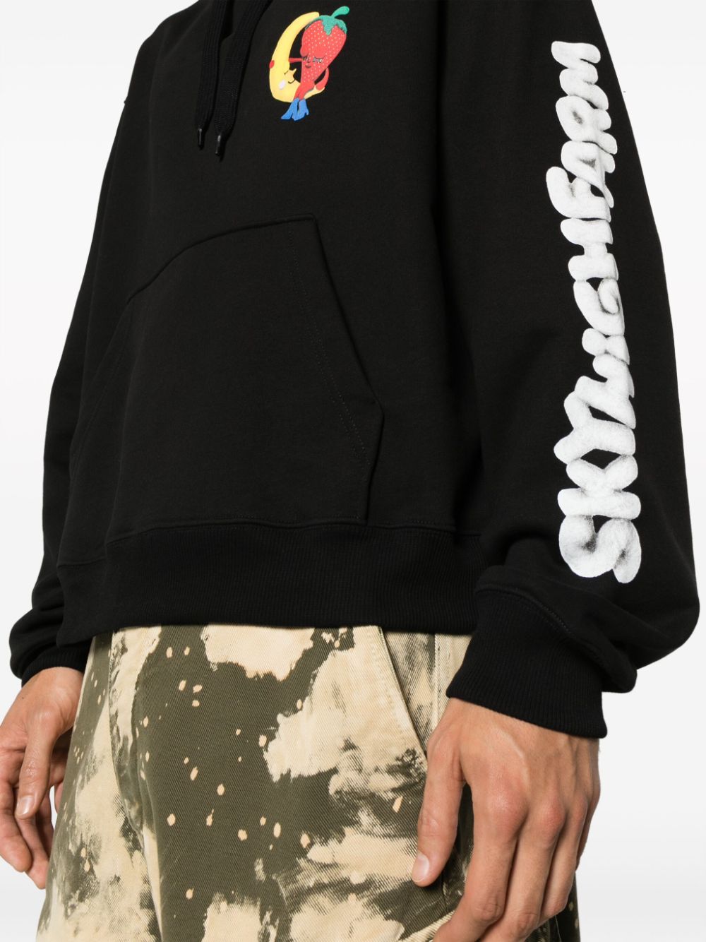 SKY HIGH FARM Eco-Friendly Logo Print Hoodie