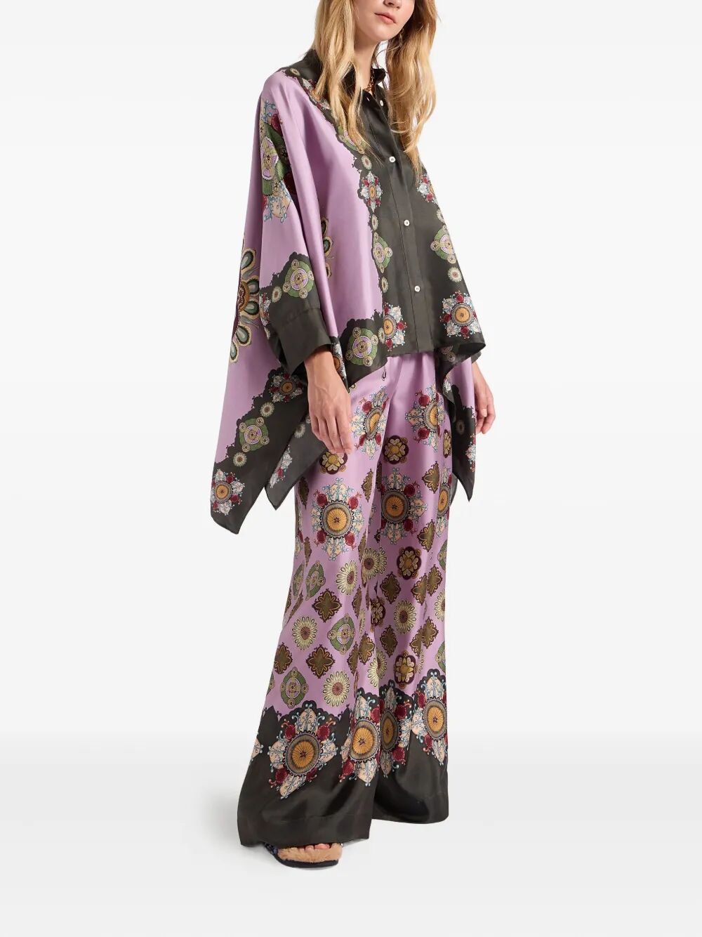 LA DOUBLE J Foulard Style Shirt – Women’s Silk Classic Fit