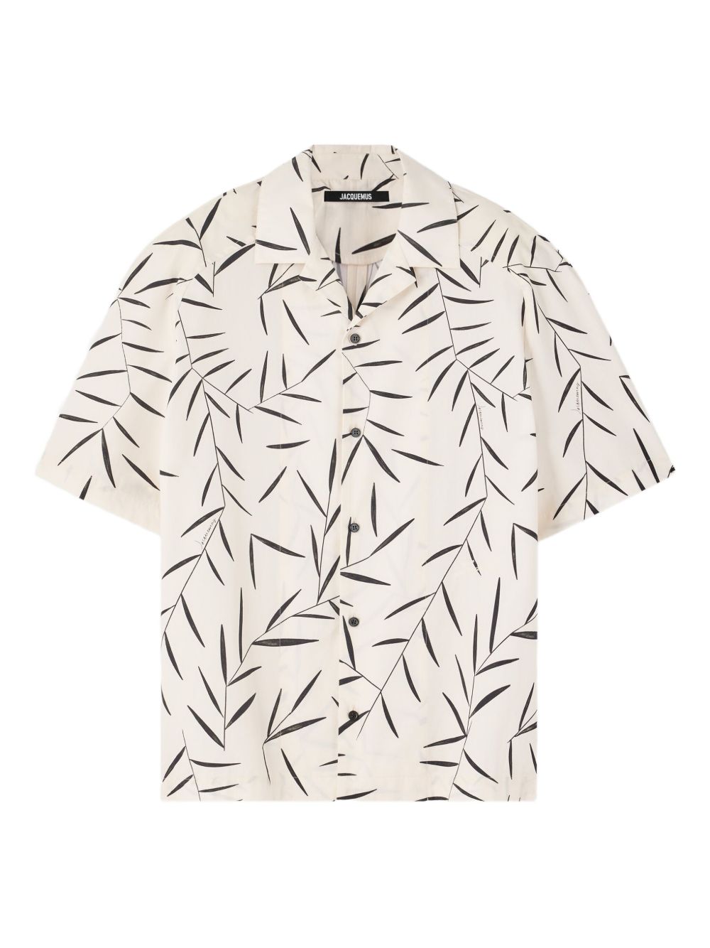 JACQUEMUS Leaf-Print Short-Sleeved Shirt