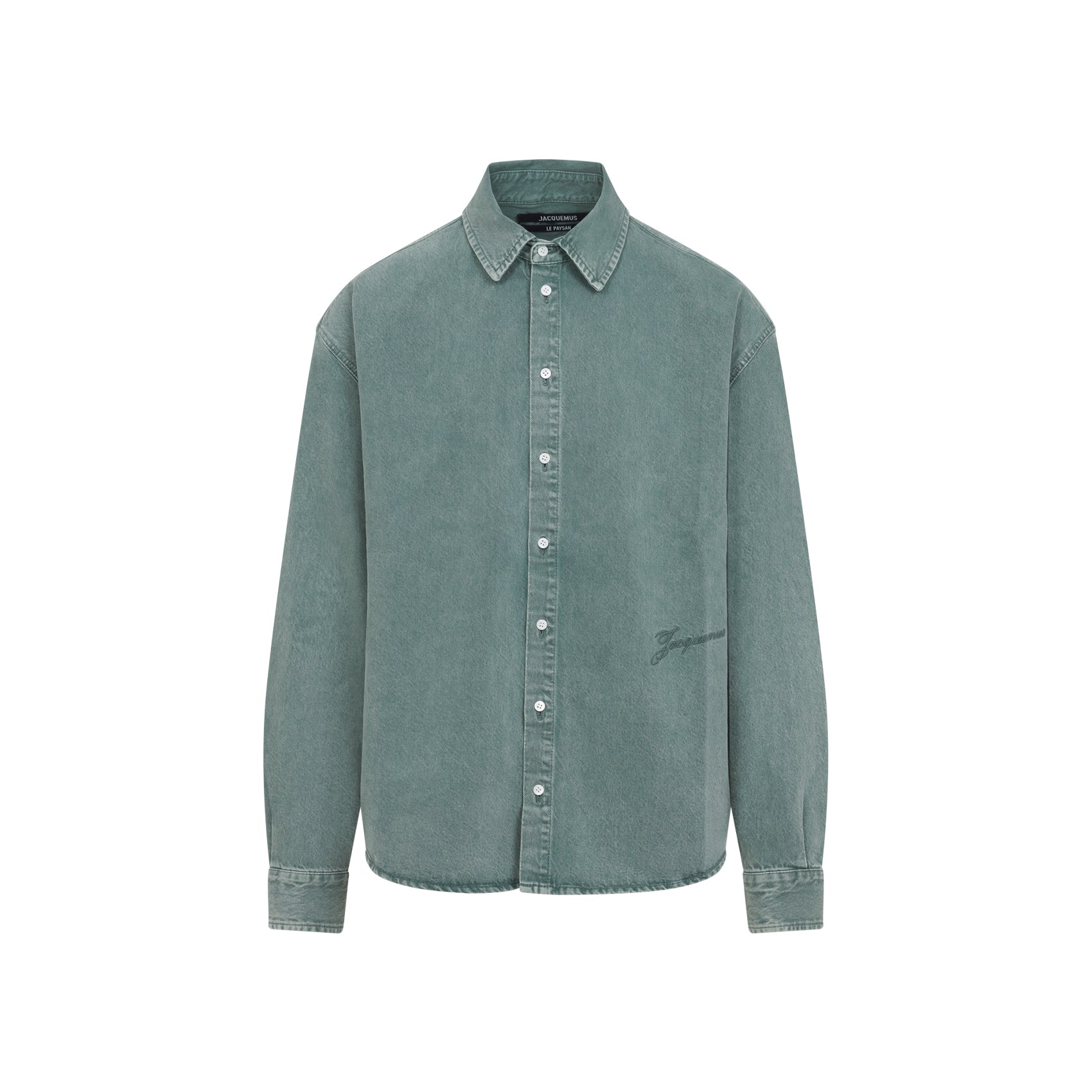 JACQUEMUS Men's Cotton Shirt with Pointed Collar