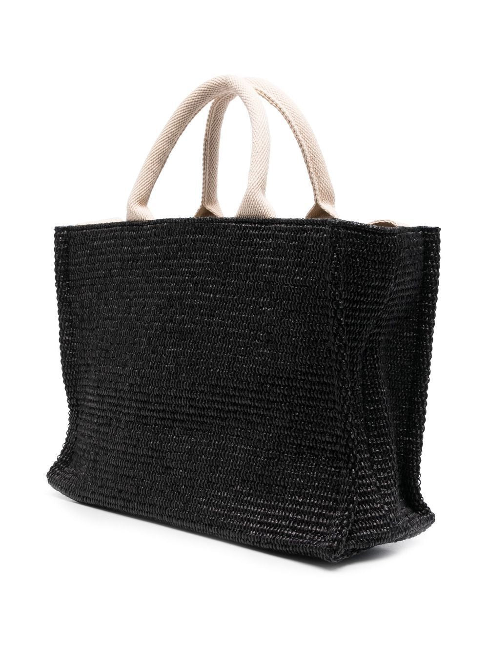 MARNI Mini Raffia-Effect Small Tote Handbag