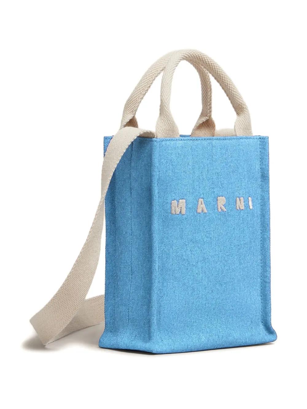 MARNI Mini Denim Tote Handbag
