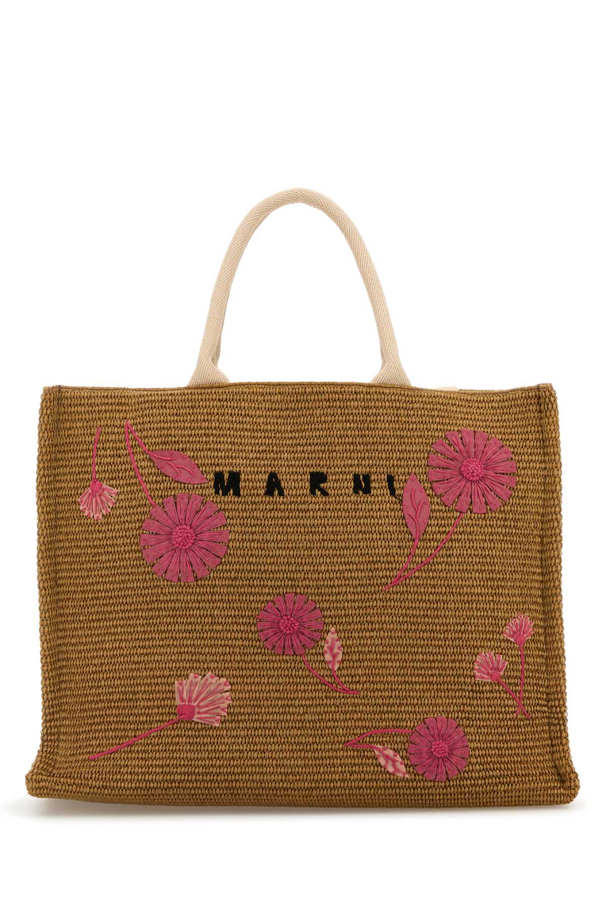 MARNI Large Raffia Shopping Handbag