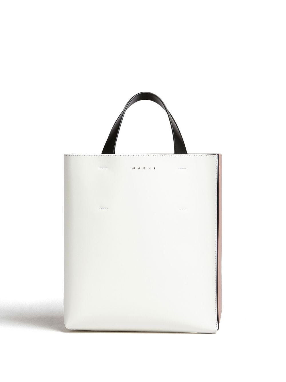 MARNI Mini Leather Shopping Tote Bag