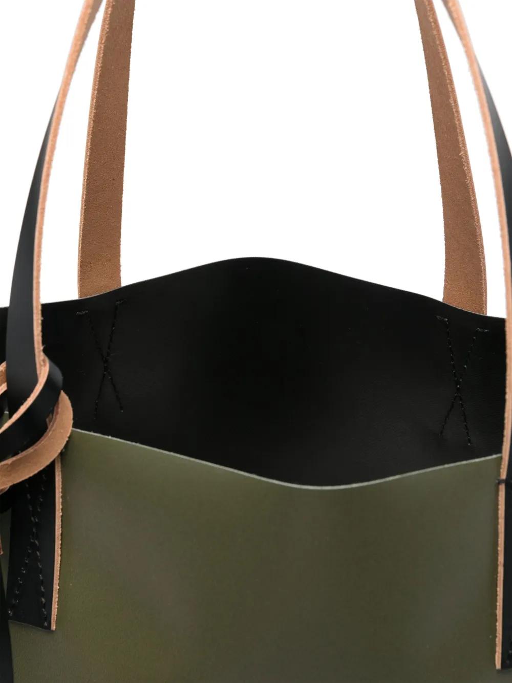 MARNI Two-Tone Canvas Shopping Handbag for Men