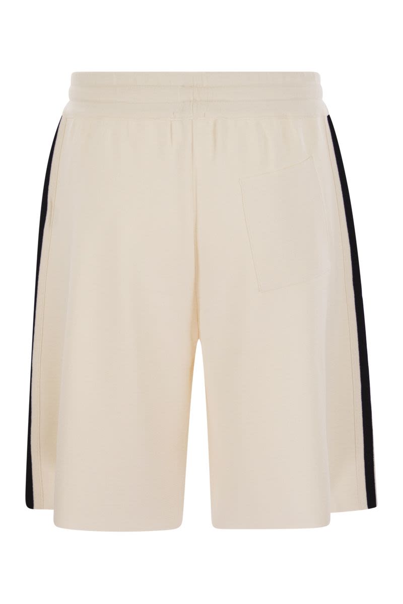 AUTRY Regular Fit Mini Viscose Trousers with Side Stripes