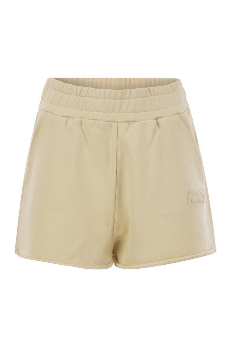 AUTRY Compact Cotton High-Waisted Jogging Shorts