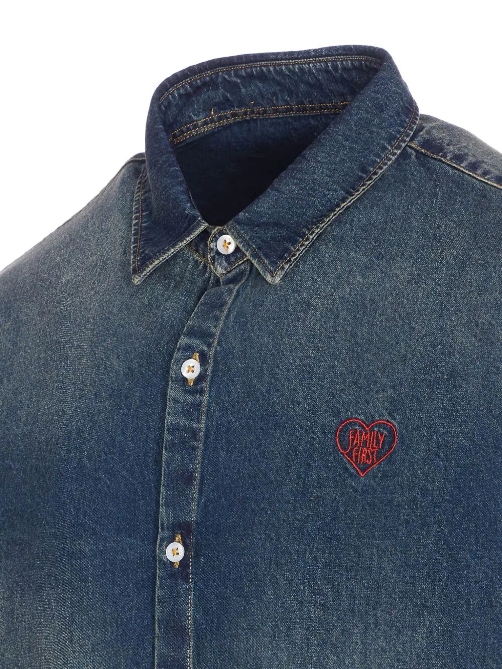 FAMILY FIRST Classic Denim Shirt for Men - Fall 2025 Edition