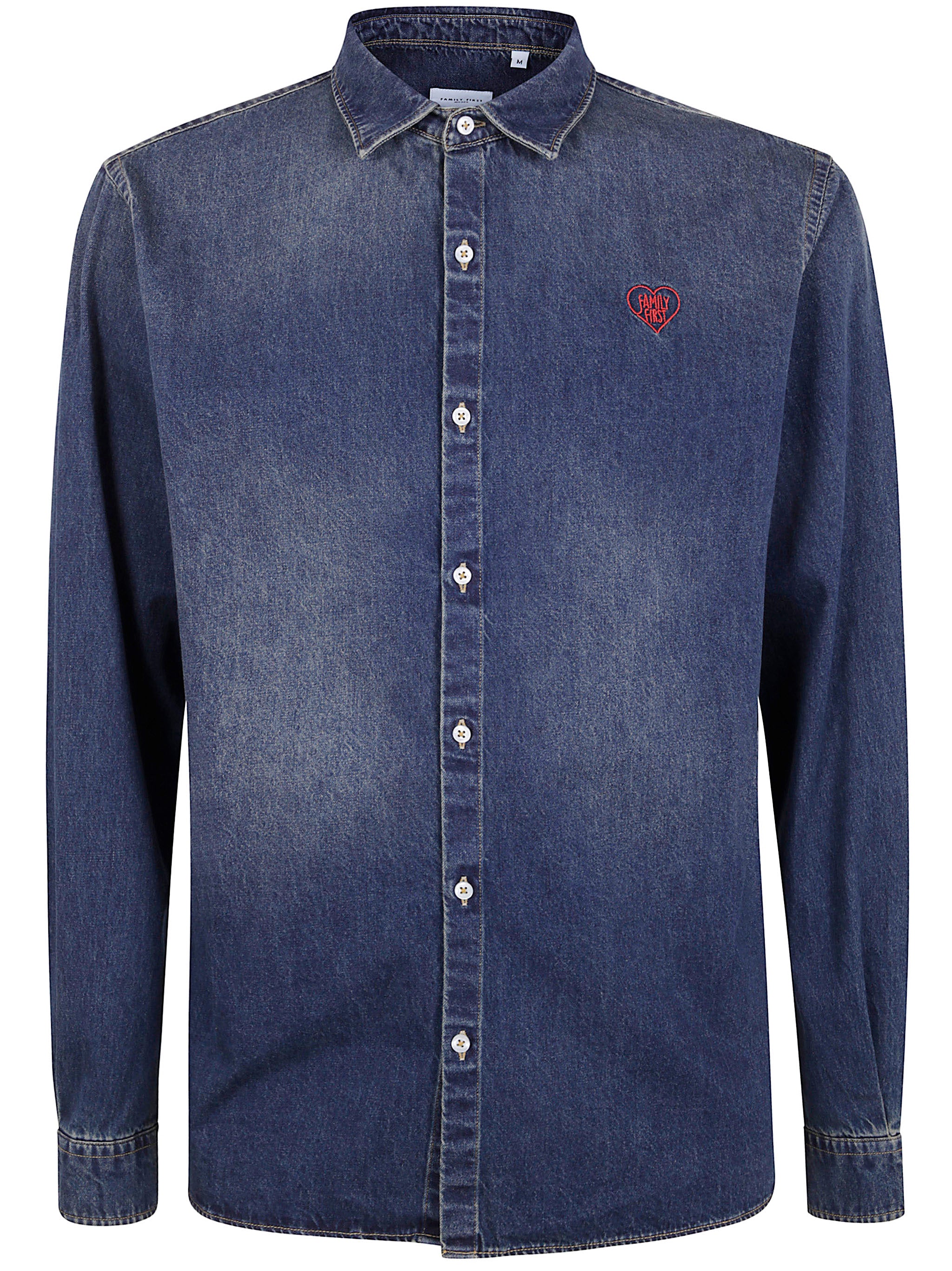 FAMILY FIRST Classic Denim Shirt for Men - Fall 2025 Edition