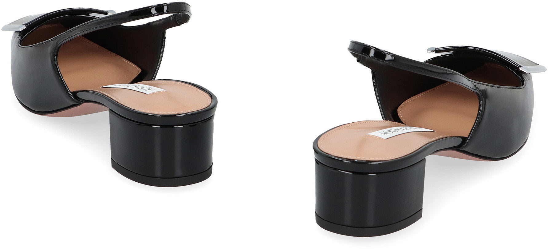 AQUAZZURA Shibuya Leather Slingback Pumps